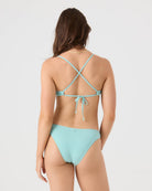 Roxy SD Beach Classics Moderate Bikini Bottom AQUA BLISS XS