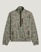 Free Fly Men's Ashridge Fleece Half Zip Vintage Camo Oil Green L