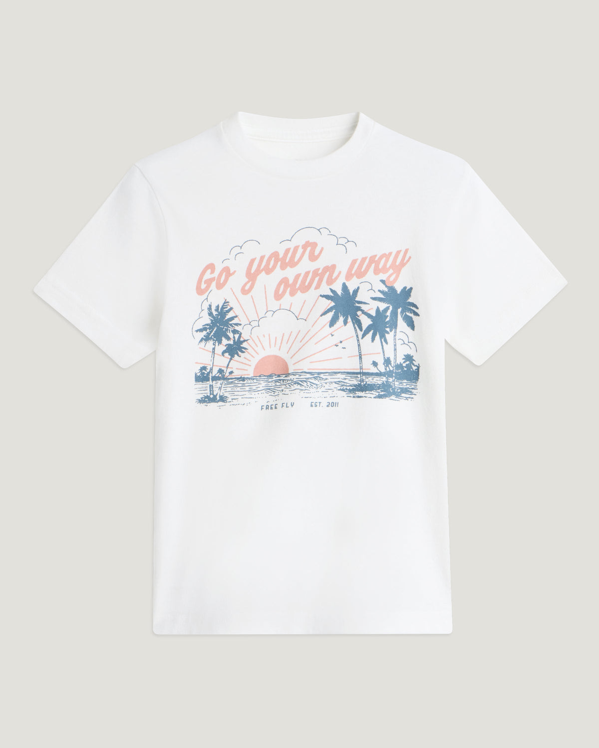 Free Fly Toddler Go Your Own Way Tee Bone 3T