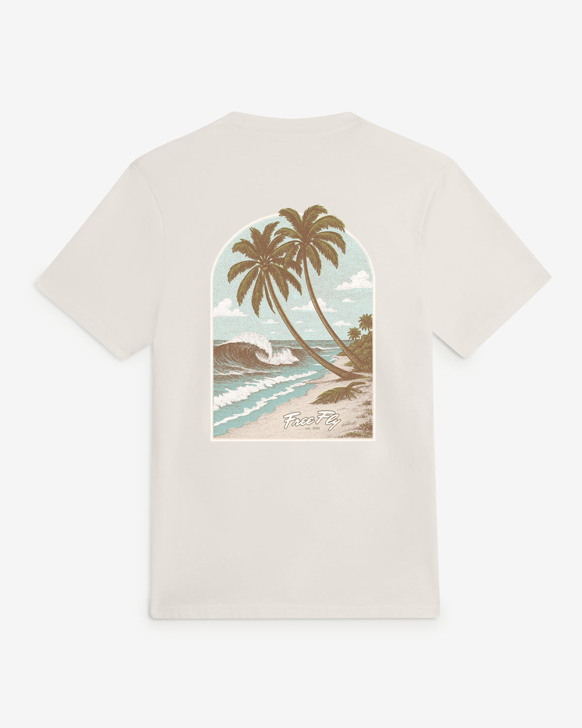 Free Fly Vintage Surf Tee Shirt Bone XL