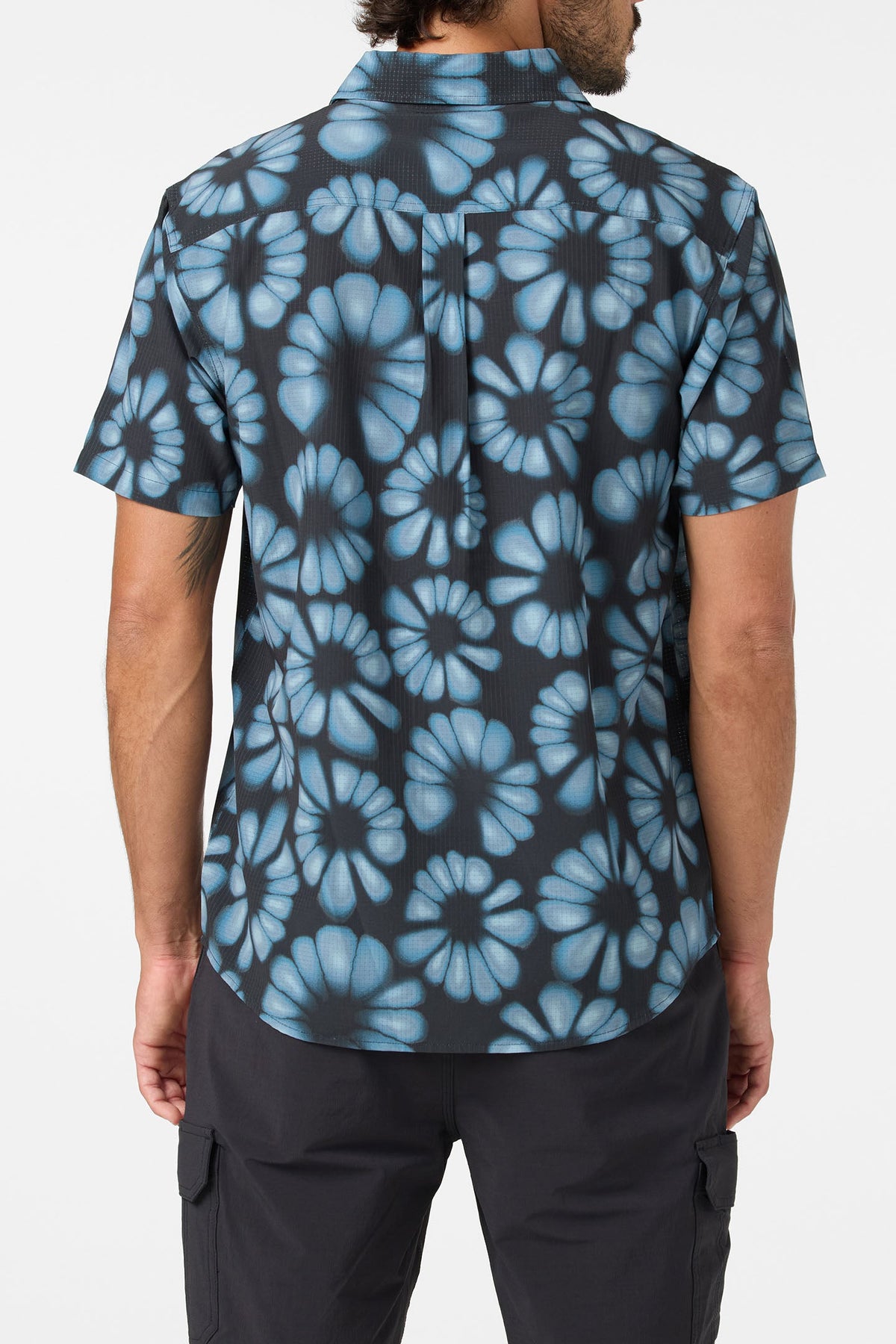O'Neill Trvlr Perf Print Stnd SS Shirt BLK XXL