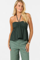 Oneill JUNIE KNIT HALTER TANK HUG L