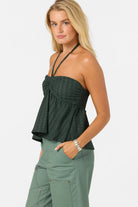 Oneill JUNIE KNIT HALTER TANK HUG S