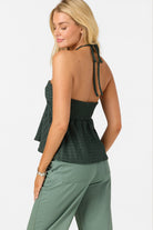 Oneill JUNIE KNIT HALTER TANK HUG S