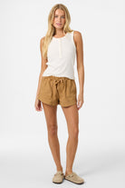 Oneill HATTIE RIB KNIT TANK TOFU S
