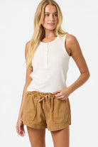 Oneill HATTIE RIB KNIT TANK TOFU M