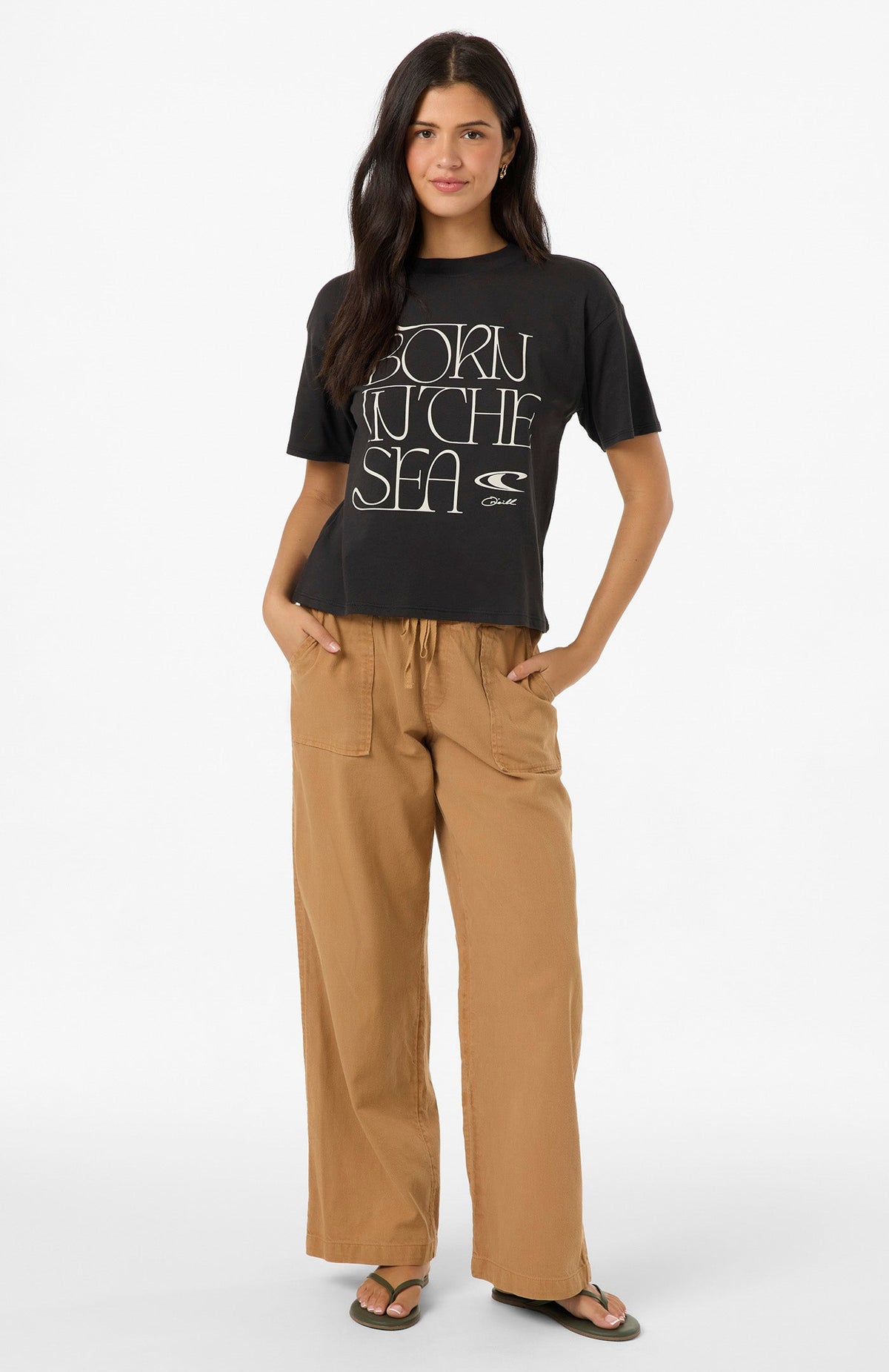 Oneill BORN IN THE SEA EASY TEE BLK S