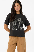 Oneill BORN IN THE SEA EASY TEE BLK S