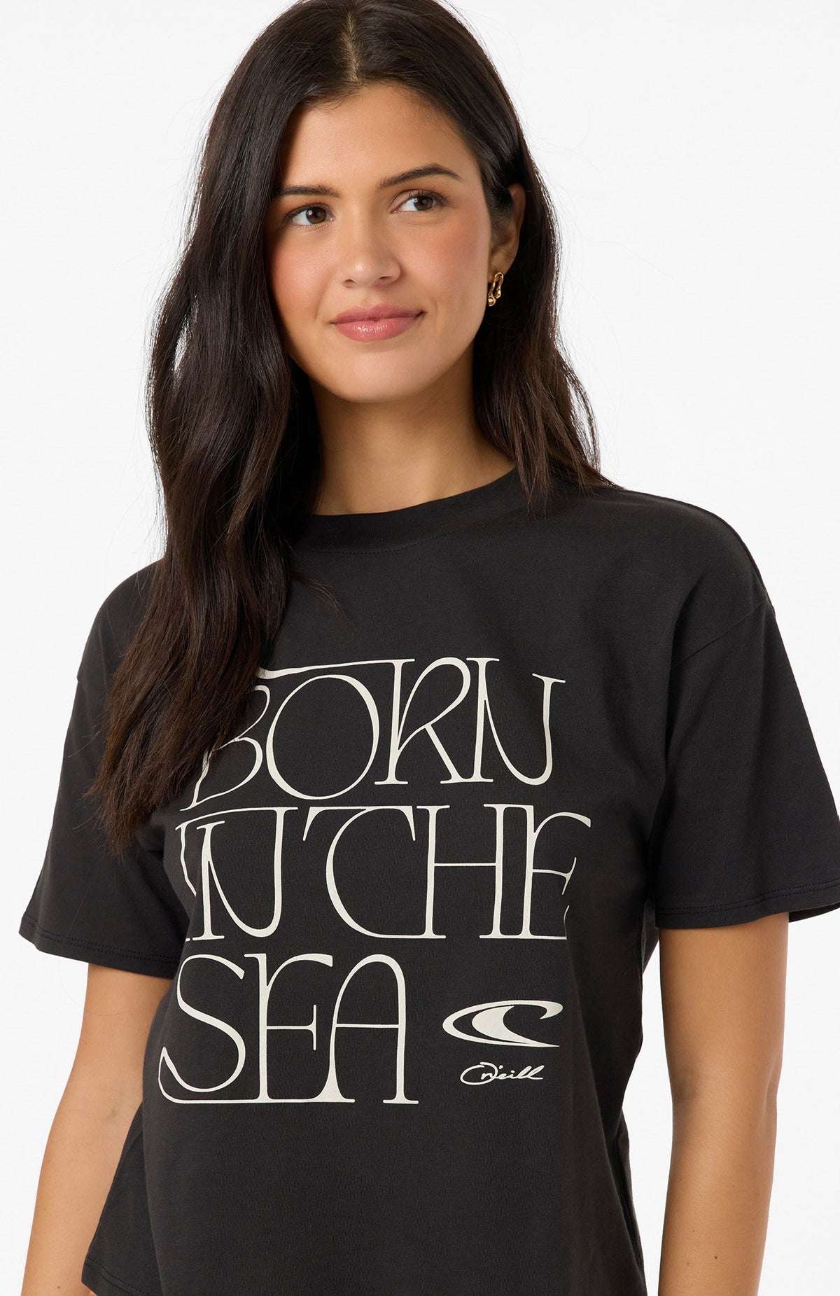 Oneill BORN IN THE SEA EASY TEE BLK L