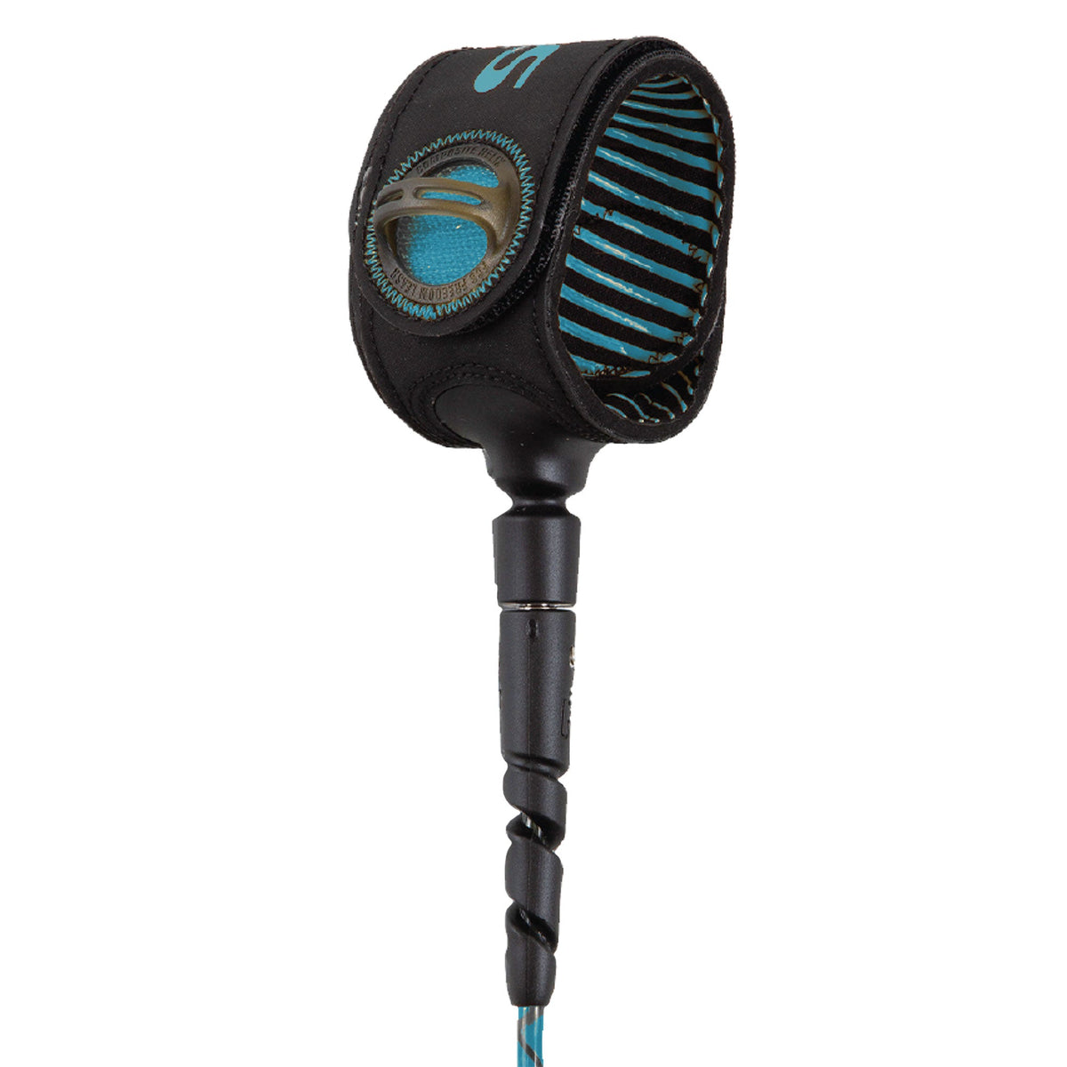 FCS Freedom Helix Comp Leash Tranquil Blue-Black 6ft0in