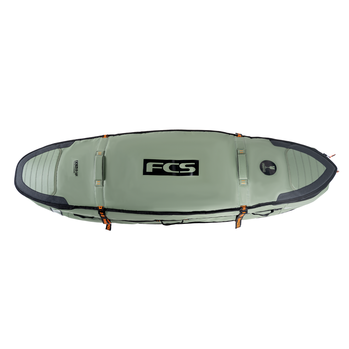 FCS Travel 3W Wheelie Shortboard-Fish Boardbag Alpine 7ft0in