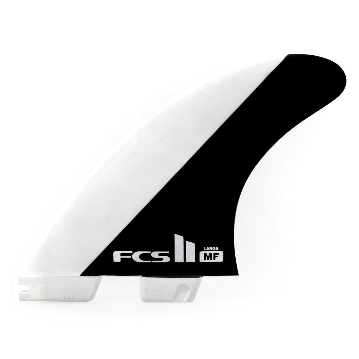 FCS 2 MF PC Tri-Fin Set Black-White M-NEW