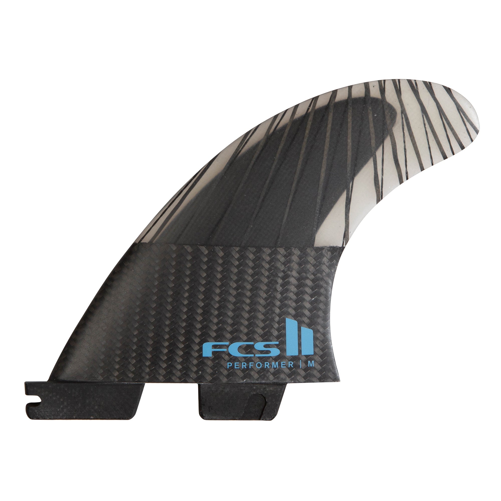 FCS 2 Performer PC Carbon Tri-Fin Set Tranquil Blue L-NEW