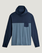 Free Fly Men's Bamboo Hybrid Hoodie True Navy / Blue Fog L