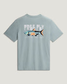 Free Fly Wild Pursuits Pocket Tee Ocean Mist L