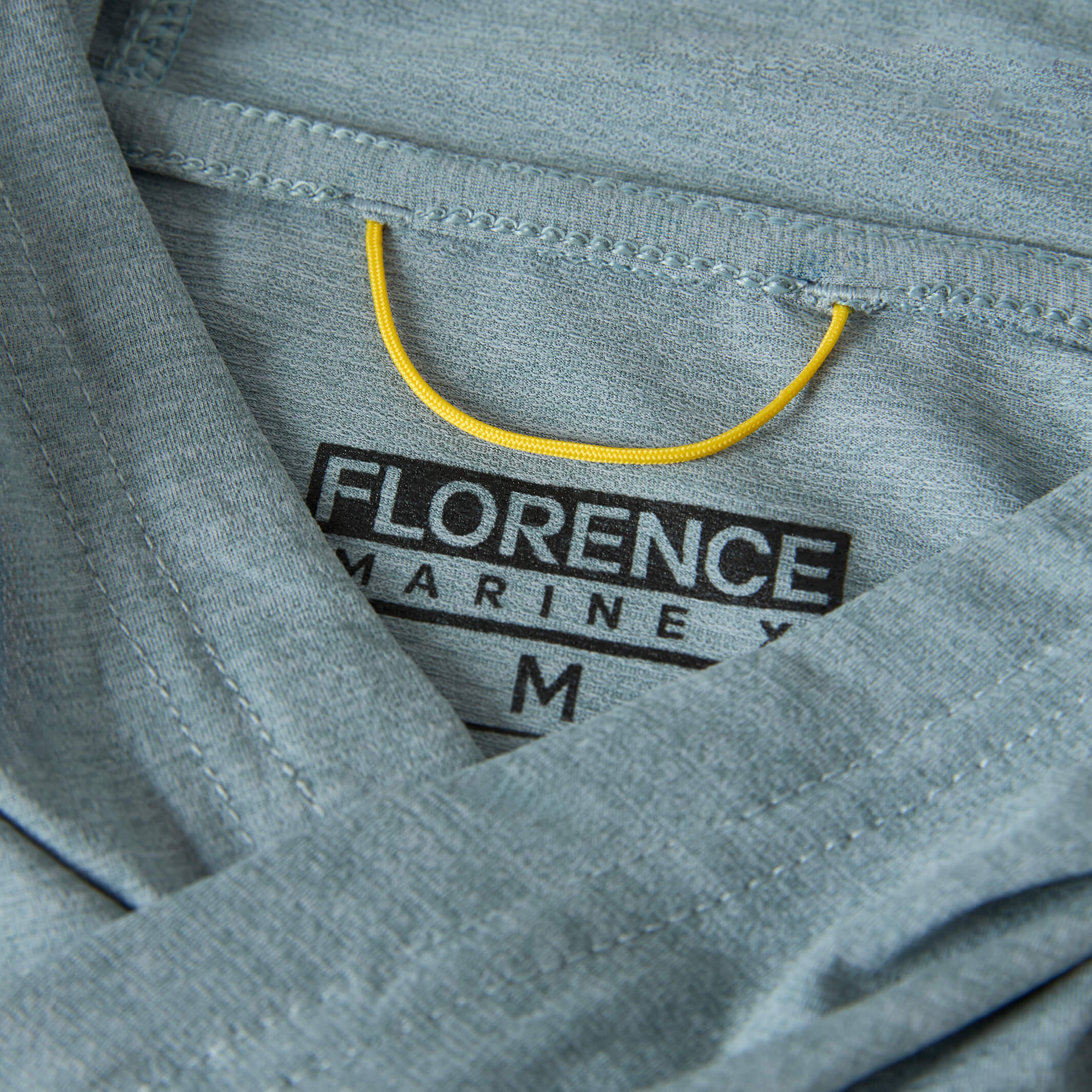 Florence Marine X Airtex Long  Sleeve Hooded Shirt HSB-Heather Light Sea Blue XL
