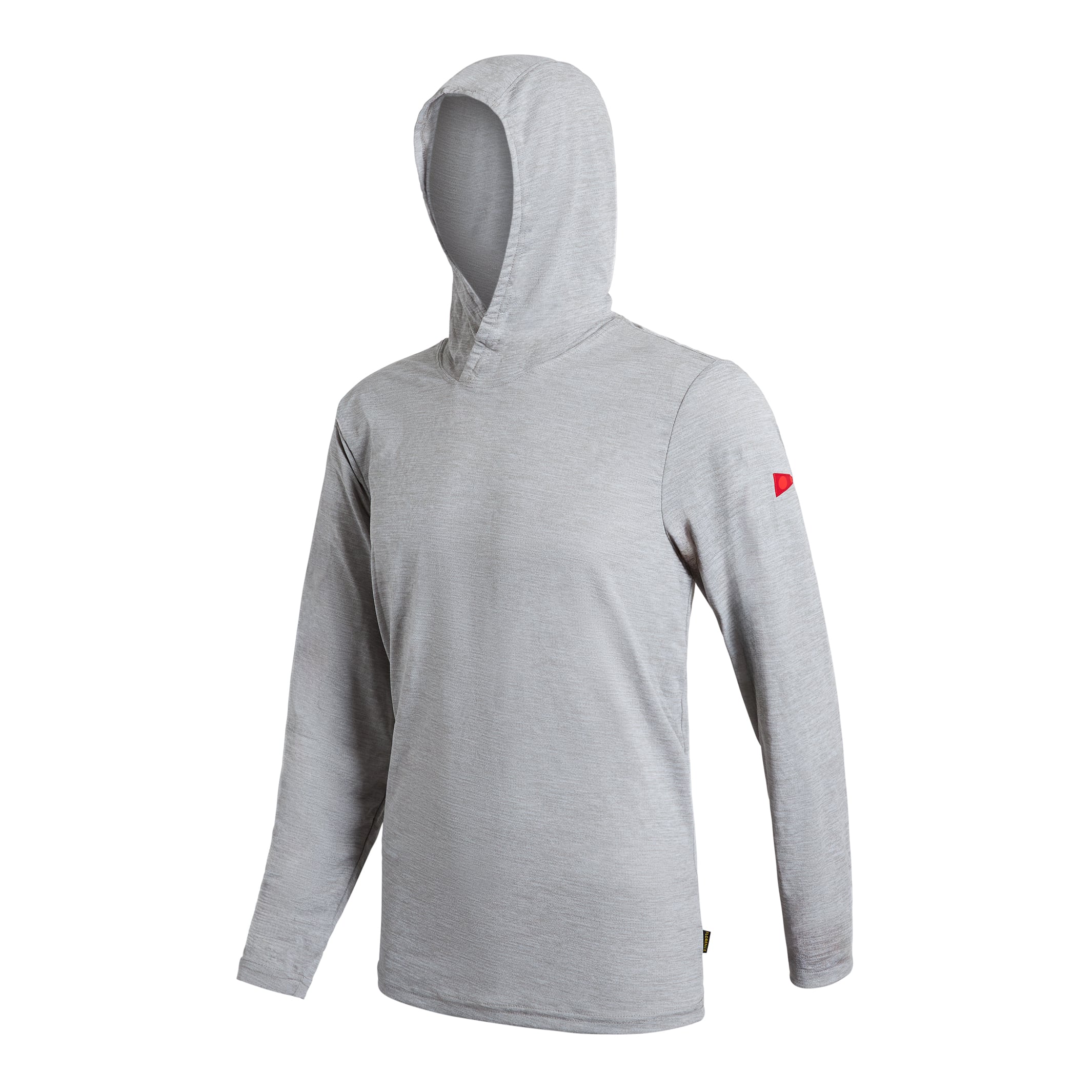 Florence Marine X Airtex Long  Sleeve Hooded Shirt LHG-Light  Heather Grey XL
