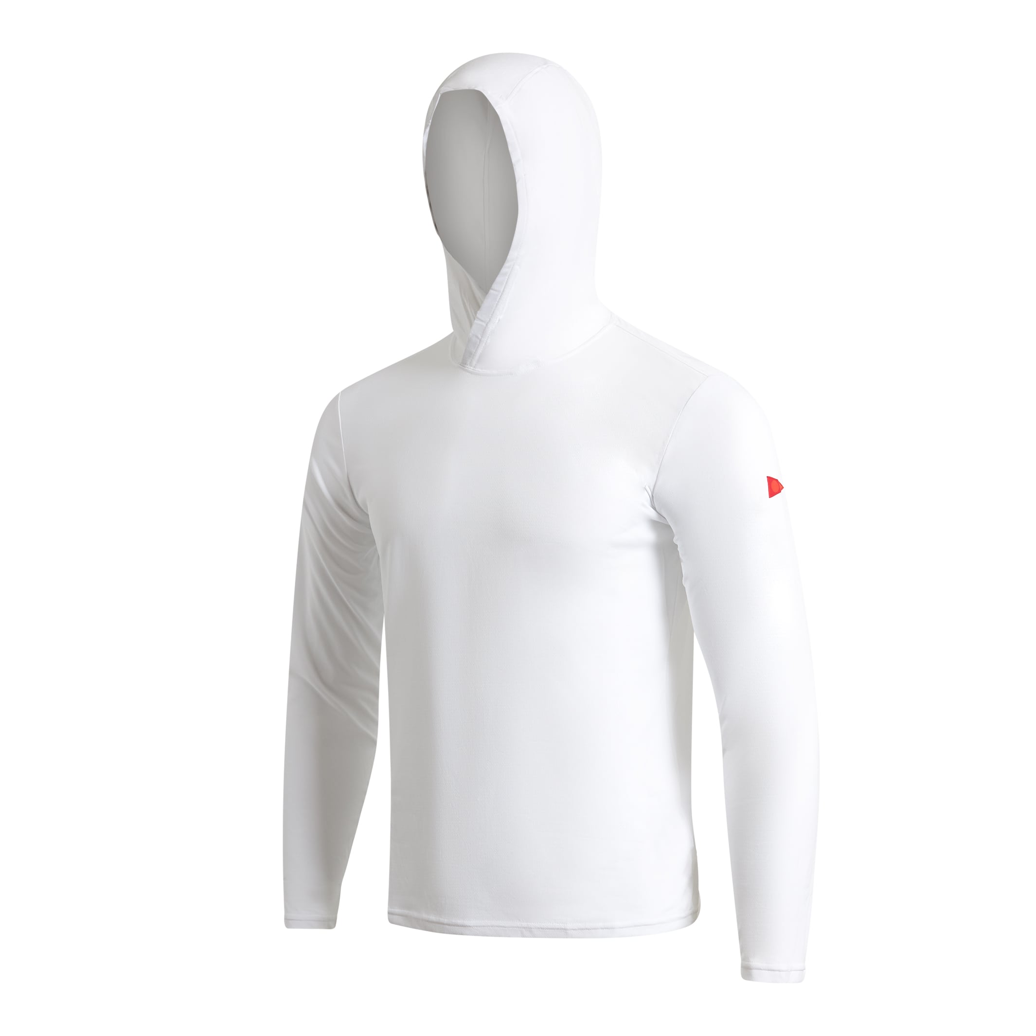 Florence Marine X Airtex Long  Sleeve Hooded Shirt WHT-White XL