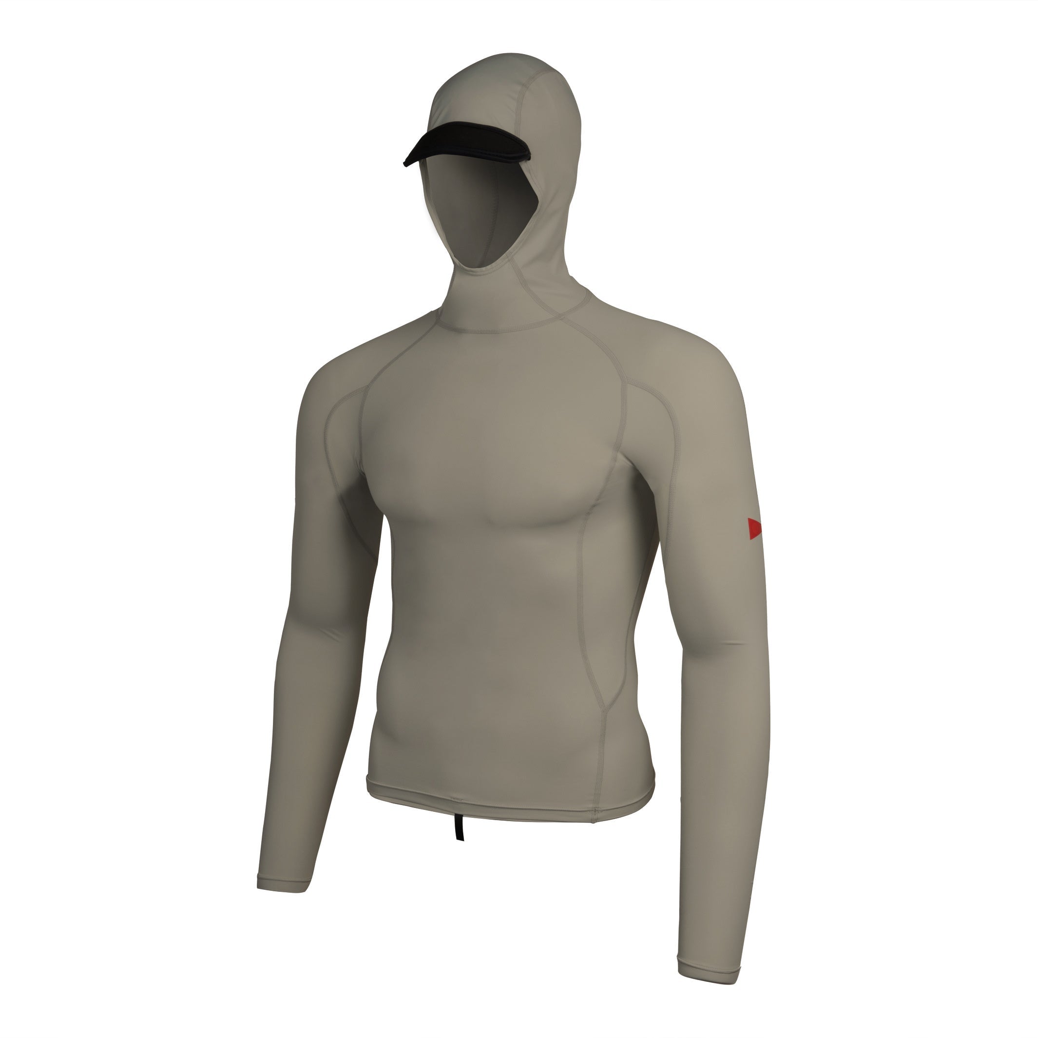 Florence Marine LS Hooded Rashguard MSG-Moss Grey S