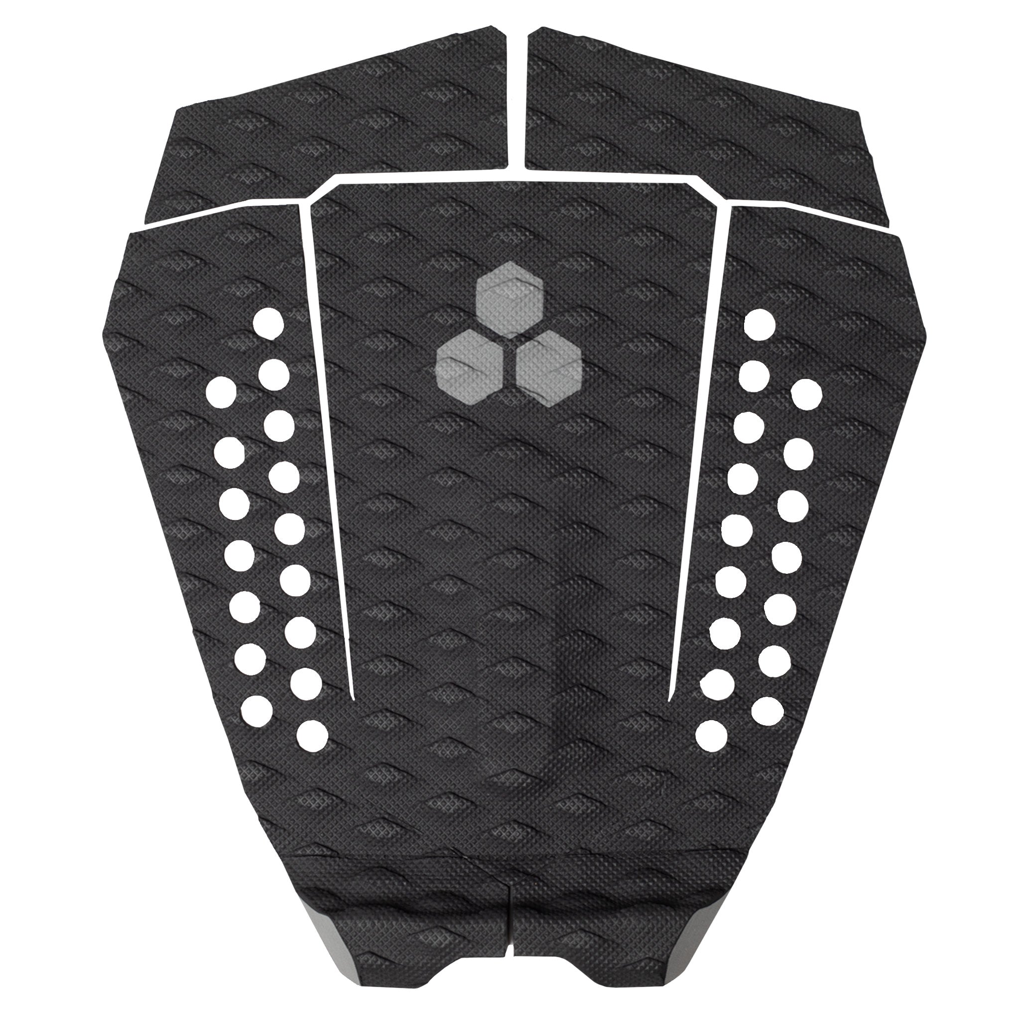 Channel Island Surfboards Fuser Pin 5-Piece Mega Tail Pad BLK-Black