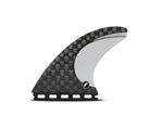 Futures Fins Vector 3/2 Blackstix + Thruster Fin Set Silver L
