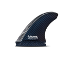 Futures Fins JJF Scimitar Vapor Core Thruster Fin Set Blue-Carbon M