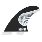FCS 2 Gabriel Medina PC Tri-Fin Set Black-White XL