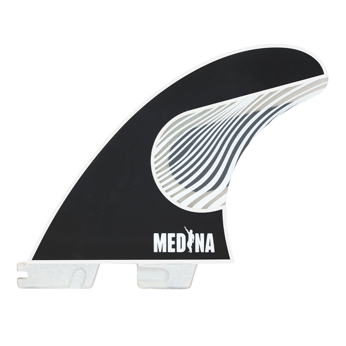 FCS 2 Gabriel Medina PC Tri-Fin Set Black-White L