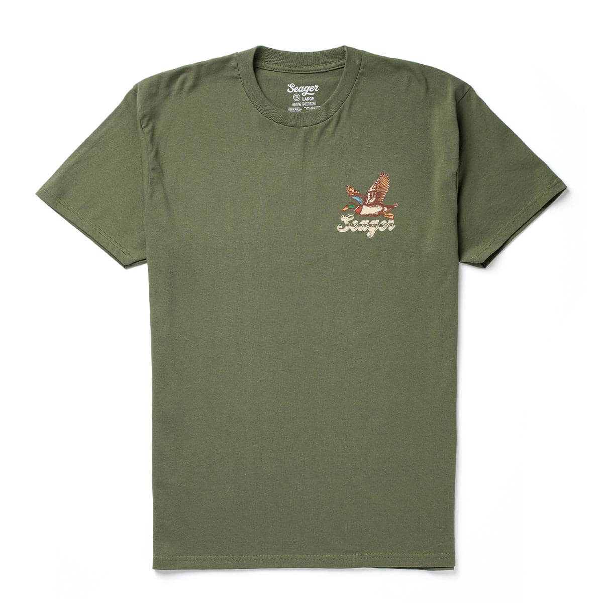 Seager Greenhead Tee Surplus Green M