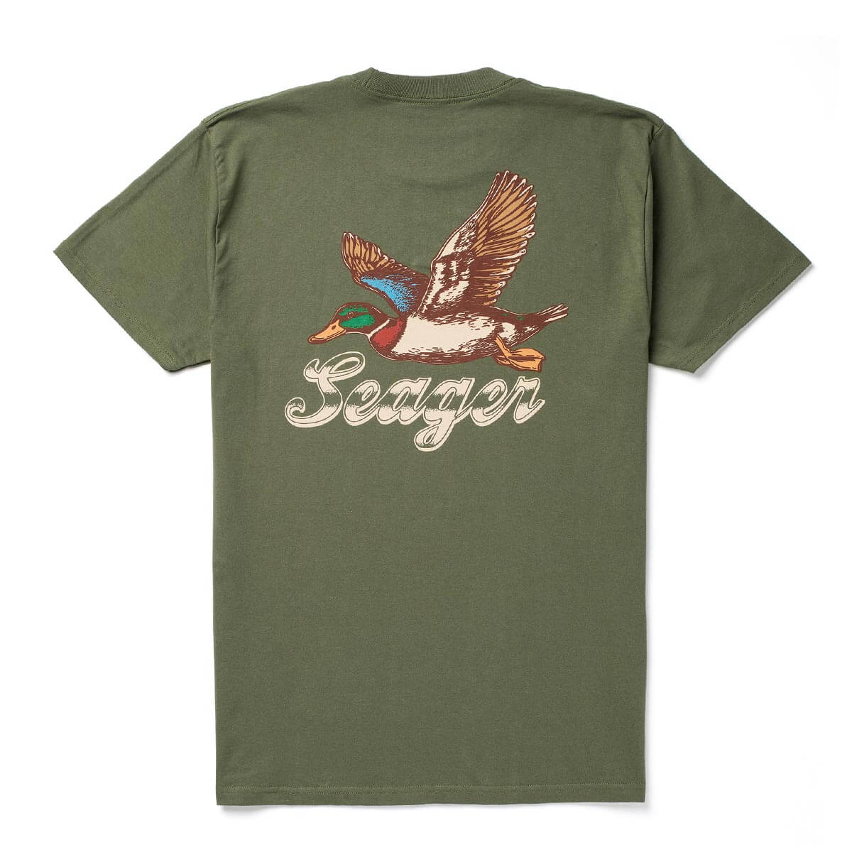 Seager Greenhead Tee Surplus Green L