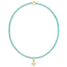 Enewton Hope Classic Bracelet 2mm Signature Cross Small Gold Charm Sea Glass
