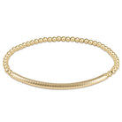 Enewton Gold Special Bracelet BlissBarTextured 3mm