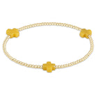 Enewton Beaded Bracelet  SignatureCross Canary 2mm