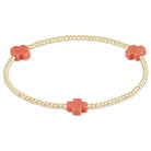 Enewton Beaded Bracelet  SignatureCross Coral 2mm
