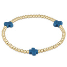 Enewton Beaded Bracelet  SignatureCross Cobalt 3mm