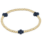 Enewton Beaded Bracelet  SignatureCross Navy 3mm