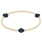 Enewton Beaded Bracelet  SignatureCross Navy 2mm