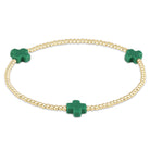 Enewton Beaded Bracelet  SignatureCross Emerald 2mm