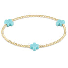 Enewton Beaded Bracelet  SignatureCross Turquoise 2mm