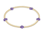 Enewton Beaded Bracelet  SignatureCrossSmall Purple 2mm
