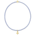 Enewton Hope Classic Bracelet 2mm Signature Cross Small Gold Charm Ocean Mist