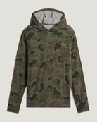 Free Fly Youth Bamboo Shade Hoodie Vintage Camo Oil Green L