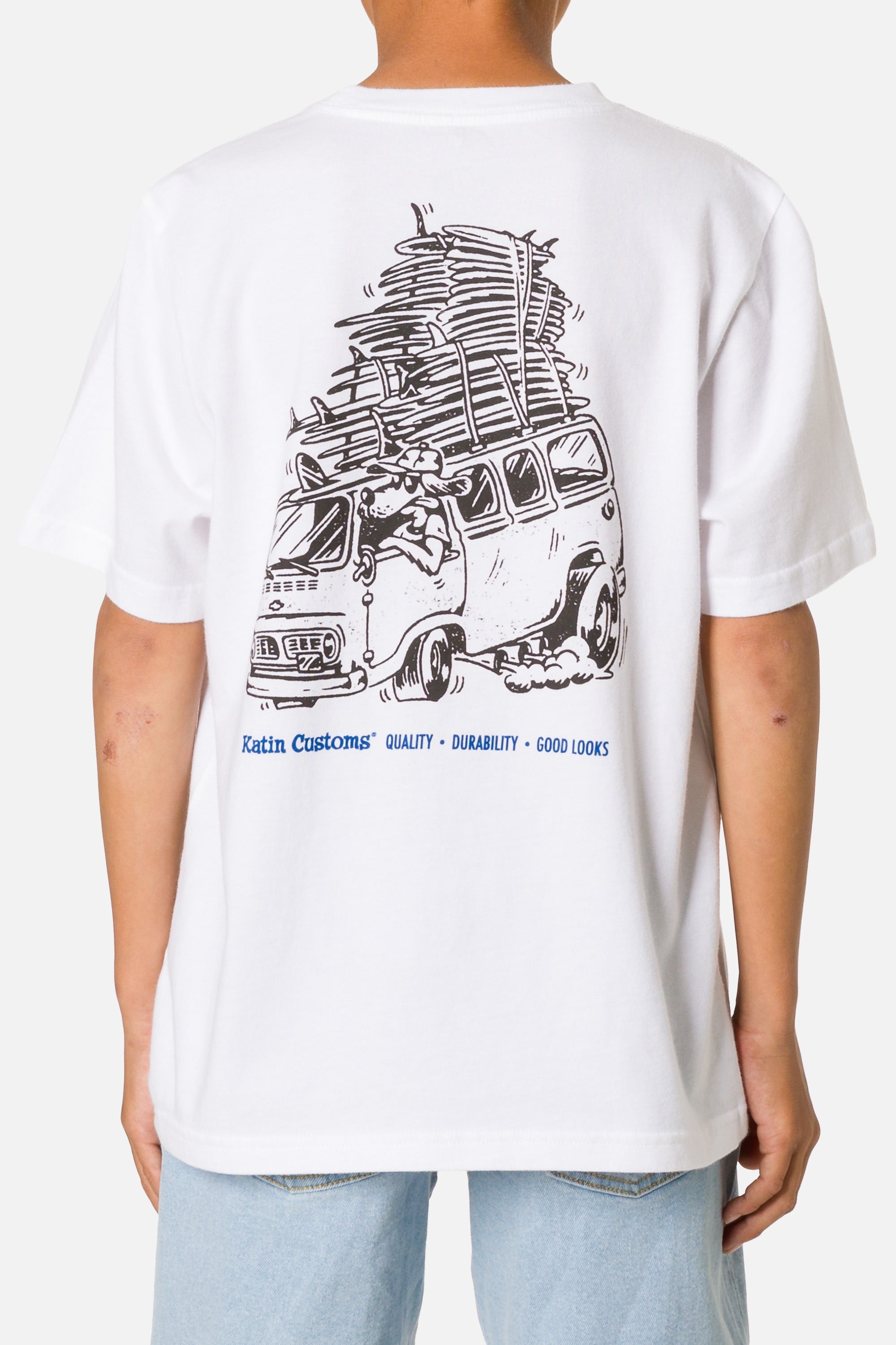 KATIN BOYS HAULIN TEE WHITE L
