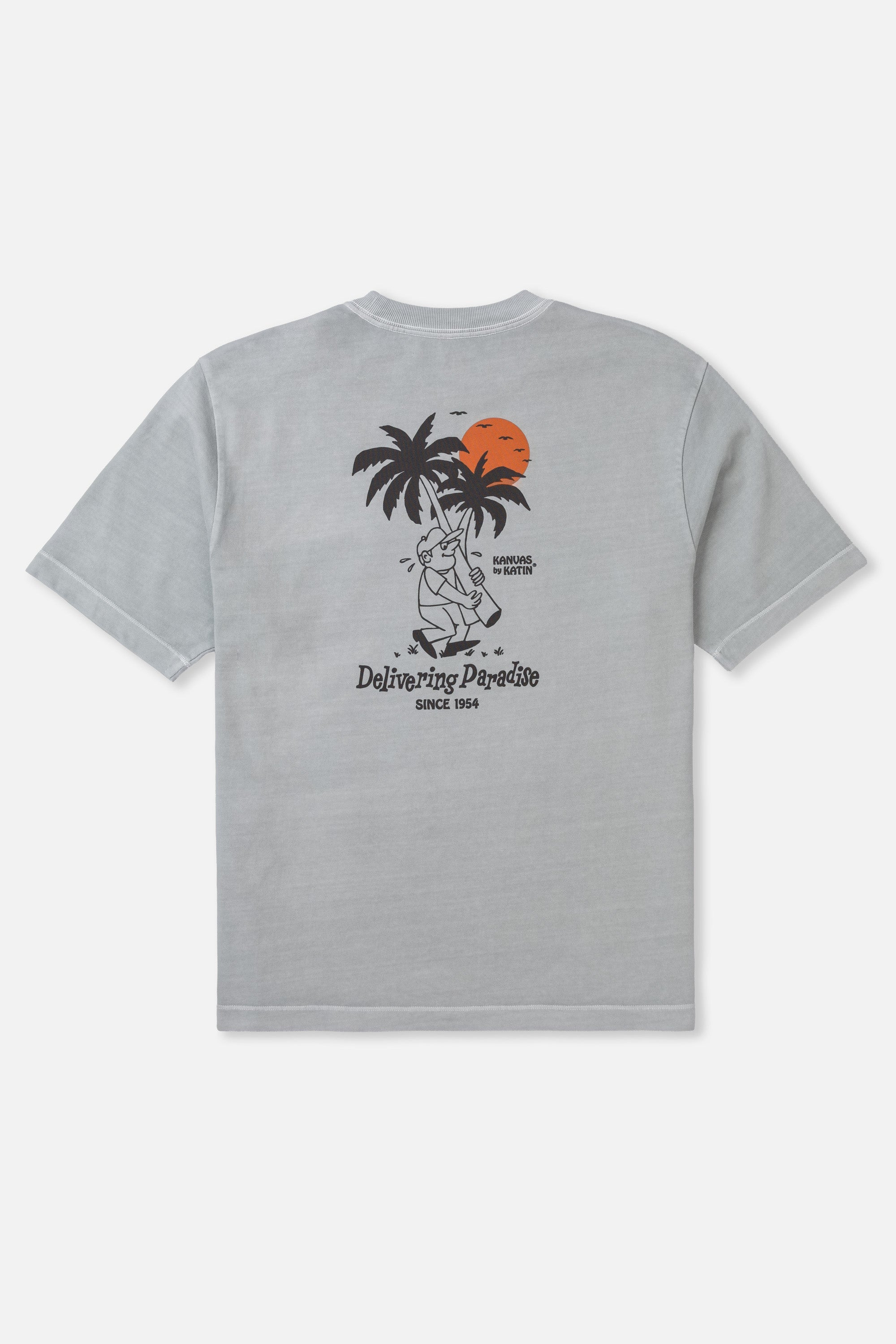 KATIN DELIVERY BOX FIT TEE NEGR-NEUTRAL GRAY M