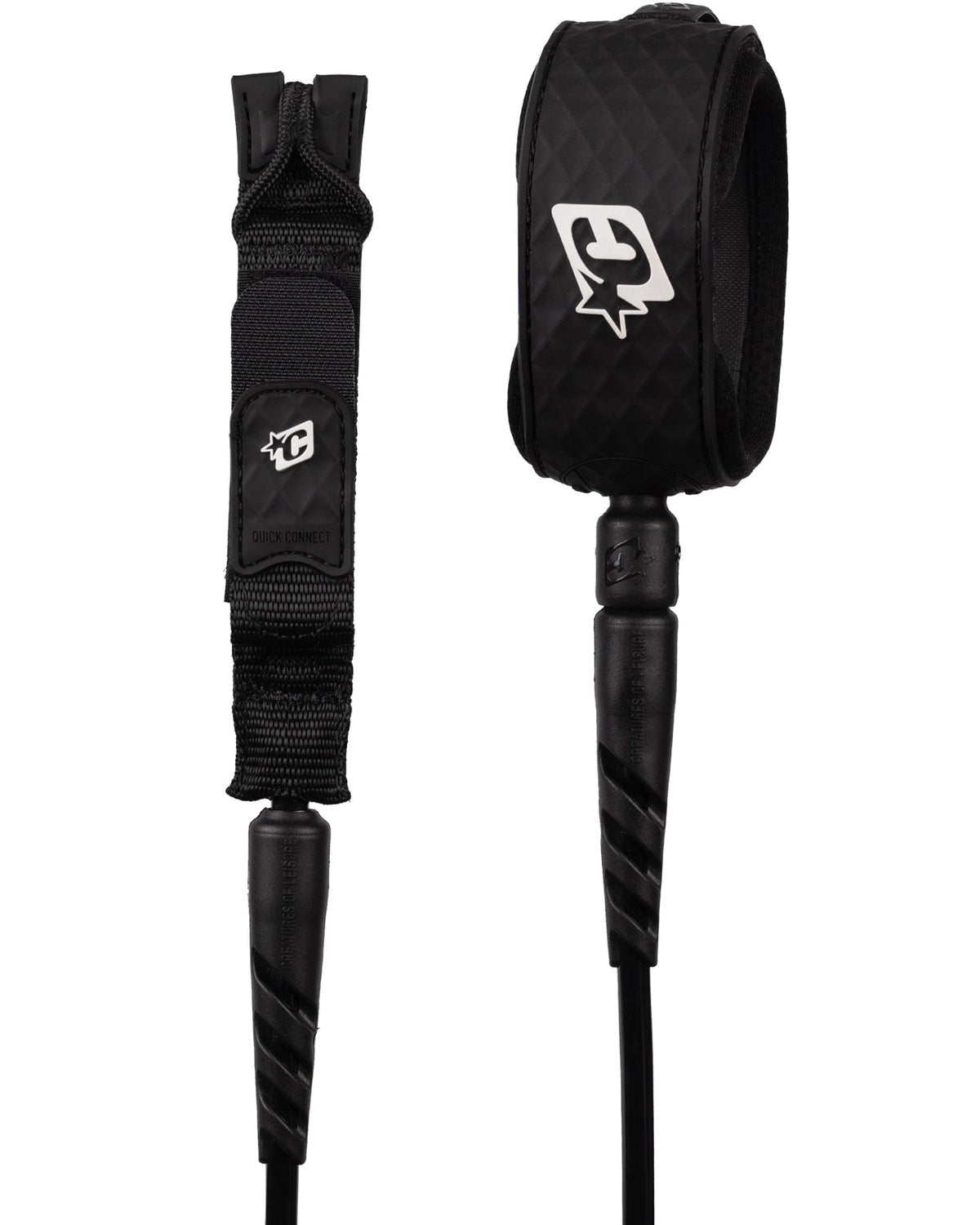 Creatures of Leisure Reliance 2.0 Standard Duty Slim Fit Leash Black White 6ft0in