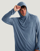 Free Fly Men's Bamboo Lightweight Hoodie Fleece Pacific Blue XL