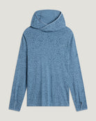 Free Fly Men's Bamboo Lightweight Hoodie Fleece Drifter Print Windward Blue M