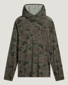 Free Fly Men's Bamboo Lightweight Hoodie Fleece Vintage Camo Oil Green S