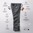 ROARK LAYOVER PRO TRAVELER PANT CHA-CHARCOAL XL