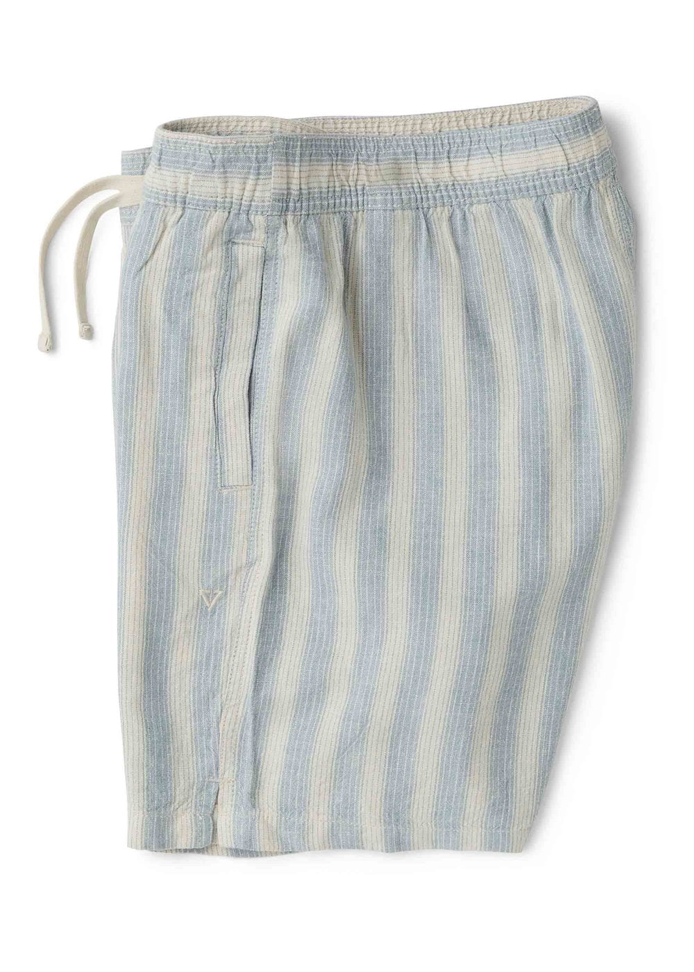 Vissla Grad Stripe 17" Elastic Linen Walkshort FDN-Faded Denim XL